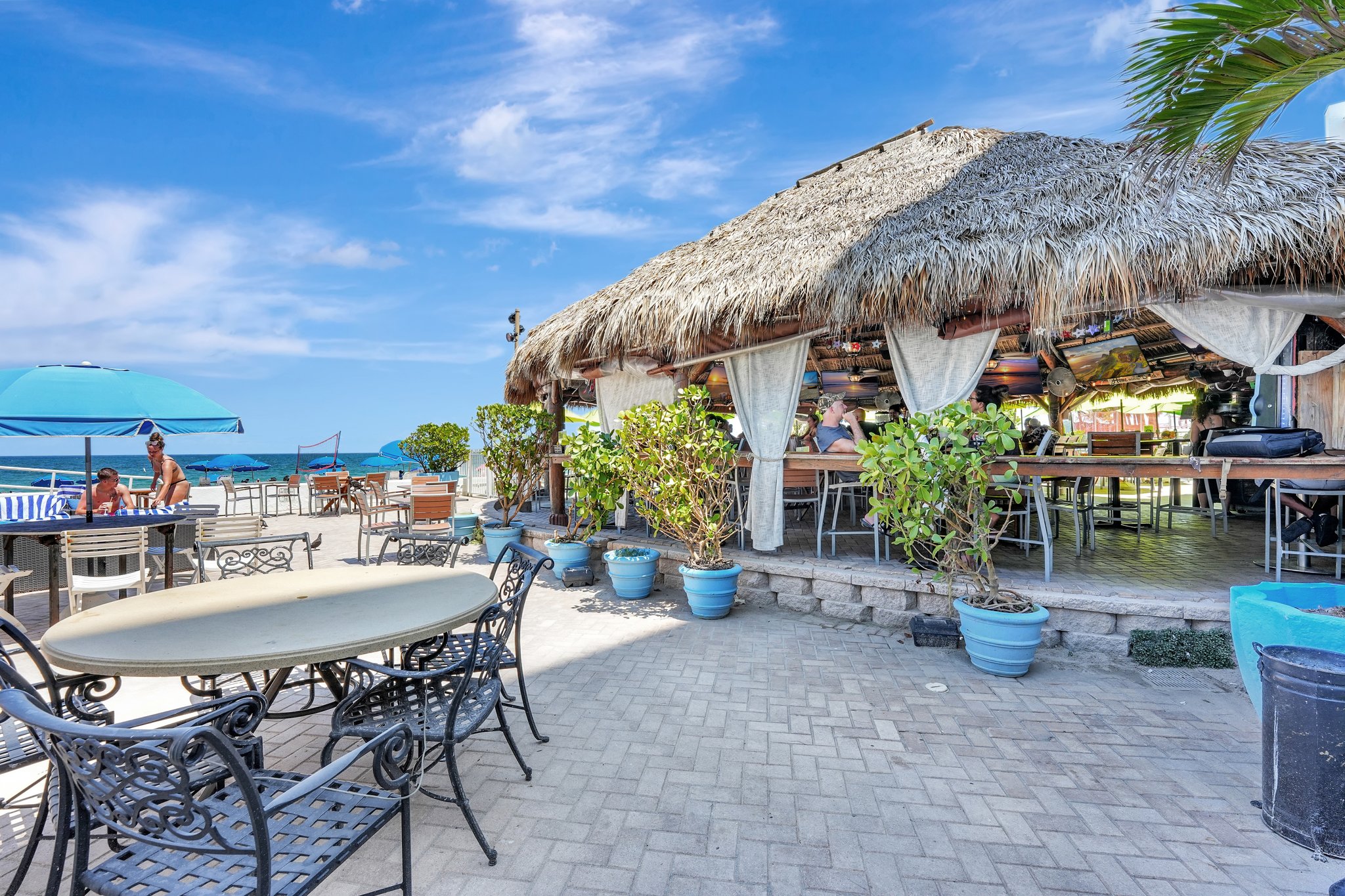 Private beachfront cabana with ocean view at Ocean Manor Beach Resort on Fort Lauderdale's Galt Ocean Mile